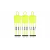 Kit 3 manechini pliabili pentru antrenament, Merco Split Soccer Dummy, inaltime 193cm