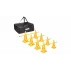 Kit antrenament agilitate Jump 4HS38, contine 8x conuri cu inaltimea de 38cm, 4x bete 100cm