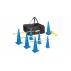 Kit antrenament agilitate Jump 5HS47, contine 10x conuri cu inaltimea de 47cm, 5x bete 100cm,