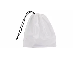 Large Drawstring Bag plasa cu cordon , alb