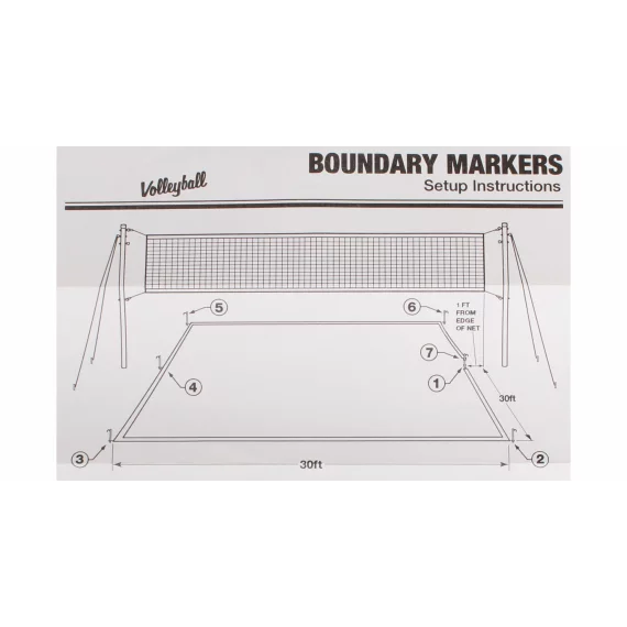 Linii teren badminton 9x3 m, cu ancorare