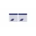 Manseta Babolat Logo Wristbands 2024, alb-albastru