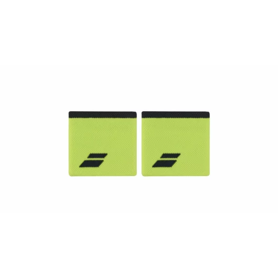Manseta Babolat Logo Wristbands 2024, galben-gri