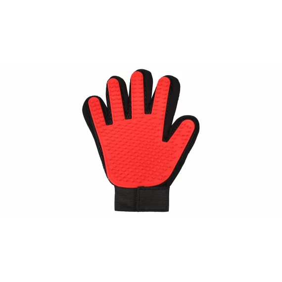 Manusa pentru indepartarea parului animalului de companie Pet Glove rosu