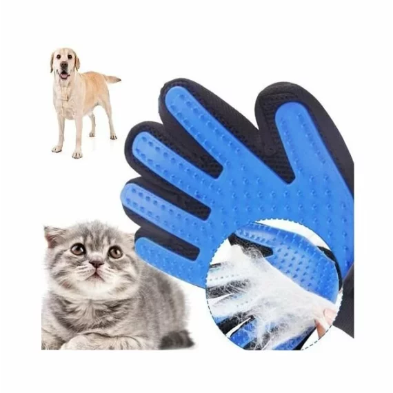 Manusa pentru indepartarea parului animalului de companie Pet Glove rosu