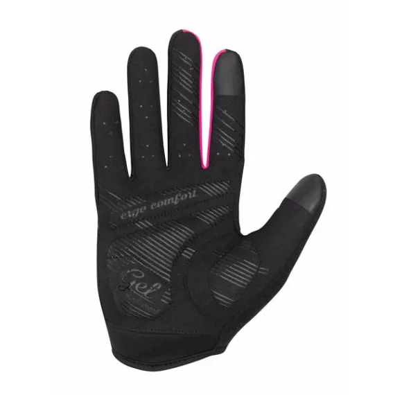 Manusi ciclism Paola+ negru-roz