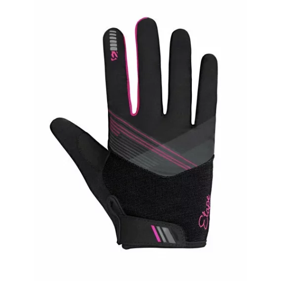 Manusi ciclism Paola+ negru-roz