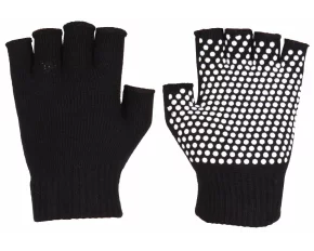 Manusi de yoga grippy G1, fara degete negru