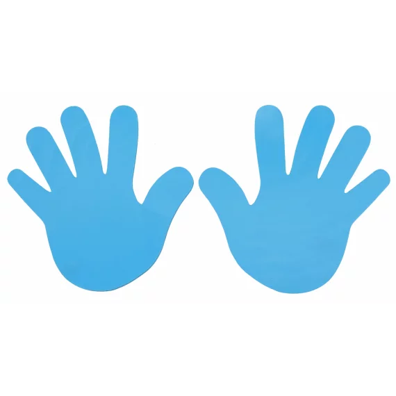 Marcaje podea Hand albastru