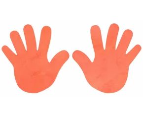 Marcaje podea Hand portocaliu