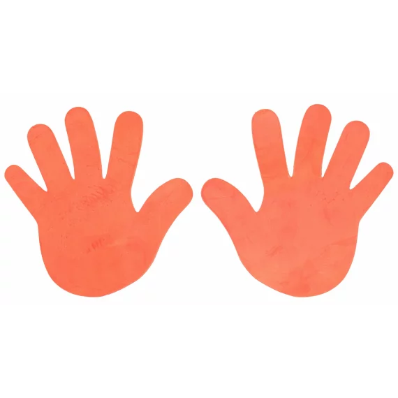 Marcaje podea Hand portocaliu