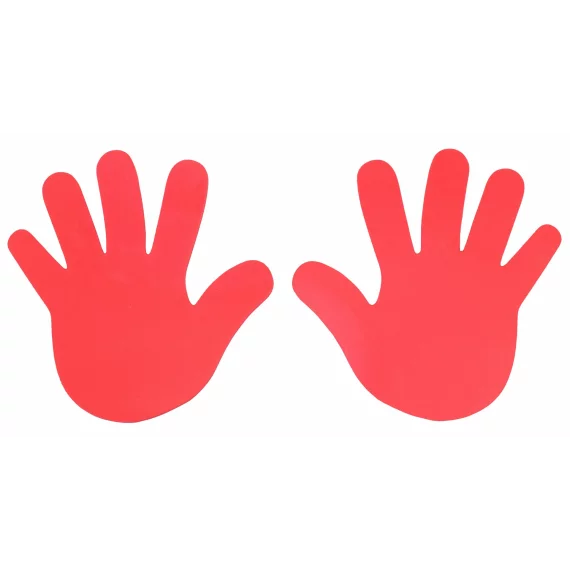Marcaje podea Hand rosu