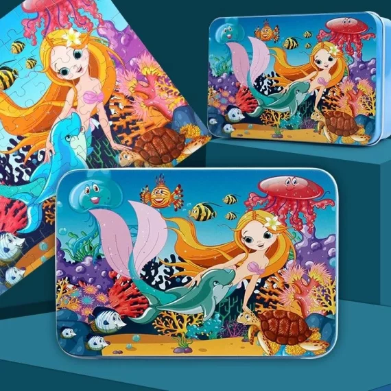Mermaid puzzle sirena 100 de piese