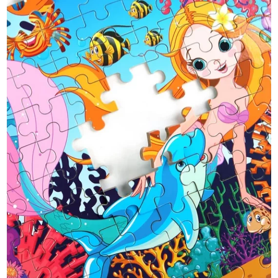 Mermaid puzzle sirena 100 de piese