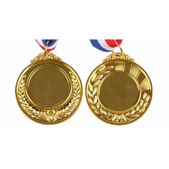 Metal Gold medal with ribbon