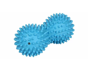 Minge masaj tip arici, Massage Peanut 15 cm, albastru