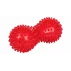Minge masaj tip arici, Massage Peanut 15 cm, rosu