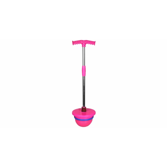 Minge sarituri cu maner Hopper Ball roz