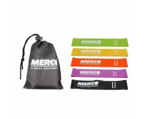Set 5 benzi elastice Mini Band, dimensiune 50x5 cm