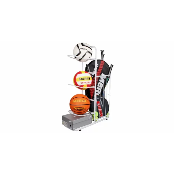 Suport mingi multisport si articole sportive, Merco Storage 3, alb