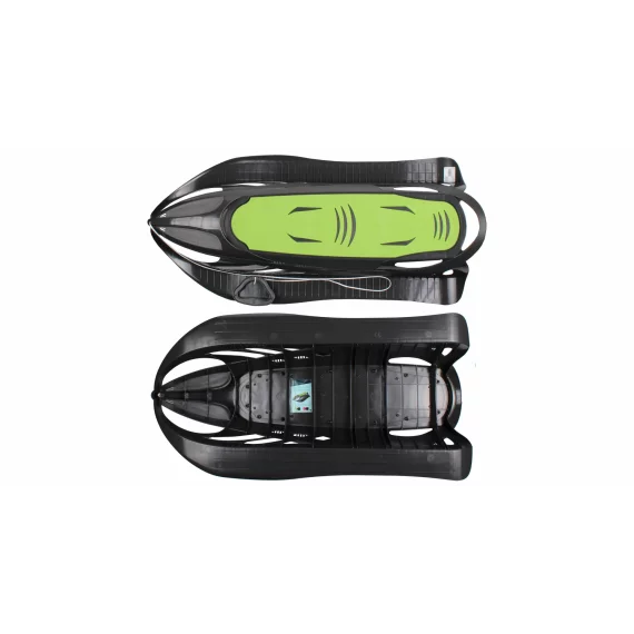 Neon grip sanie de plastic, negru-lime