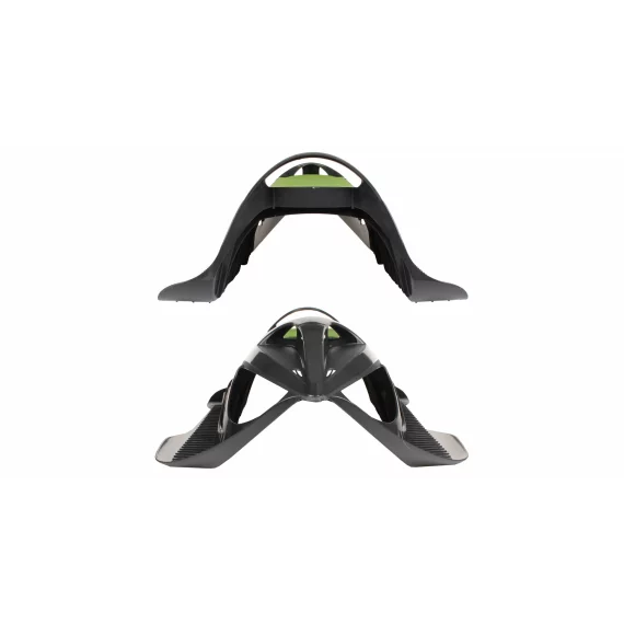Neon grip sanie de plastic, negru-lime