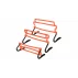 Obstacol ajustabil Multi Hurdle portocaliu