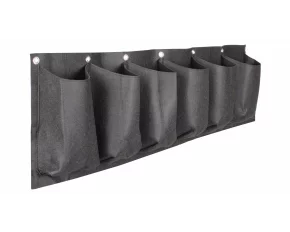 Orizontal Grow Bag 6 ghiveci  de perete ,negru