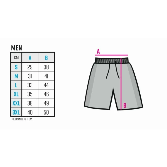 Pantaloni scurti barbati, sublimare