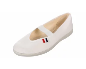 Pantofi sala Gym-shoes cauciuc-textil alb