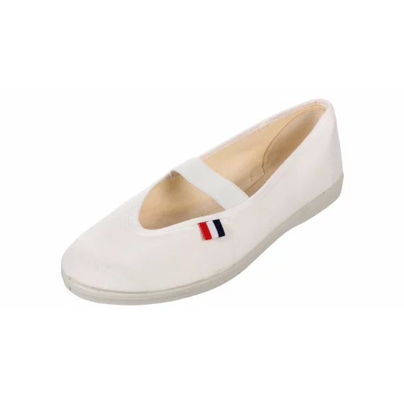 Pantofi sala Gym-shoes cauciuc-textil alb