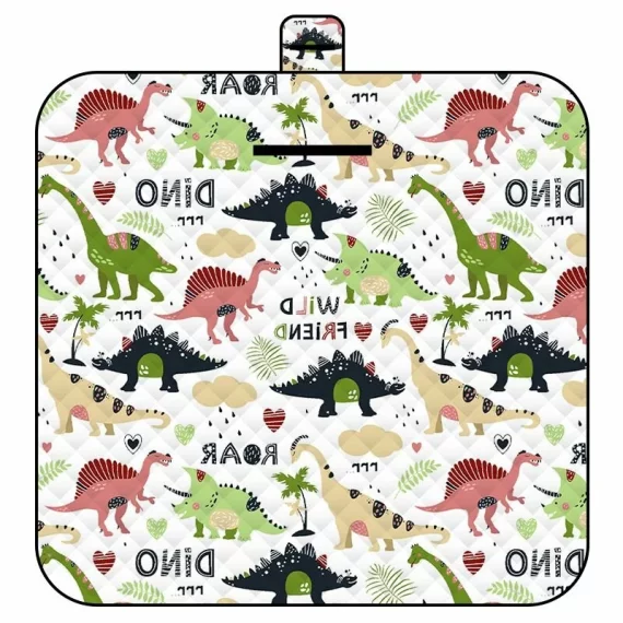 Patura de picnic Dinosaur XXL  200 x 200 cm