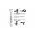 Perf Shrink Grip grip pentru crosa de hochei, albastru