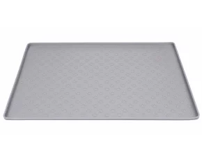 Pet Mat Micul covor de hrana pentru animale de companie din silicon,gri