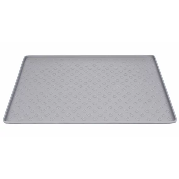 Pet Mat Micul covor de hrana pentru animale de companie din silicon,gri