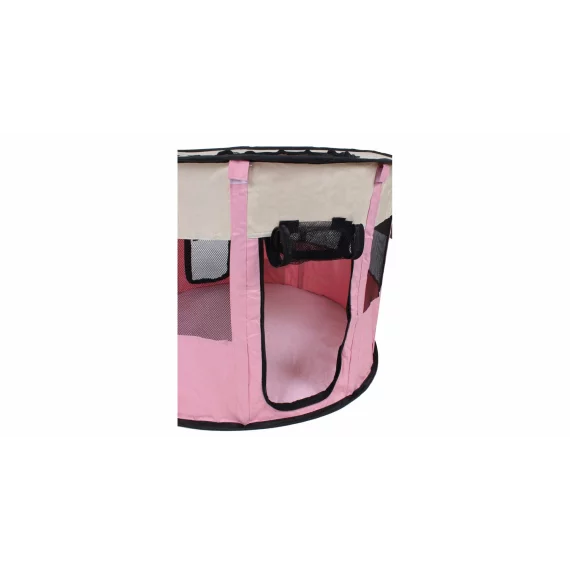 Pet Round gard pentru animale de companie, roz