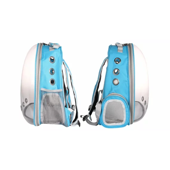 Petbag Rucsac transparent pentru animale de companie ,albastru