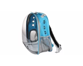 Petbag Rucsac transparent pentru animale de companie ,albastru