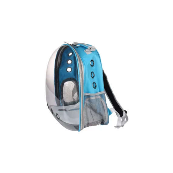 Petbag Rucsac transparent pentru animale de companie ,albastru