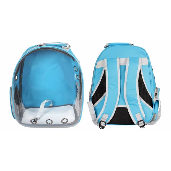 Petbag Rucsac transparent pentru animale de companie ,albastru