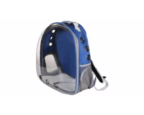 Petbag Rucsac transparent pentru animale de companie ,albastru-negru