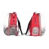 Petbag Rucsac transparent pentru animale de companie ,rosu
