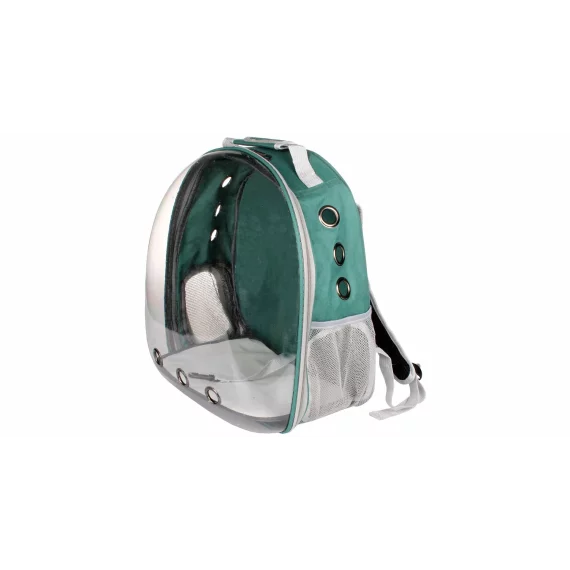 Petbag Rucsac transparent pentru animale de companie ,verde