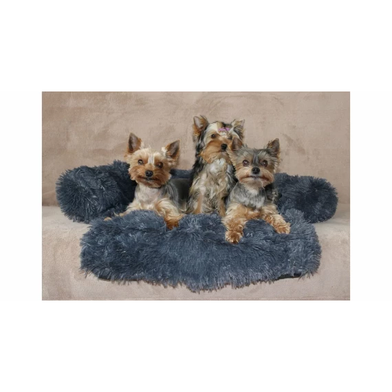 Petsofa pat pentru caini ,gri inchis