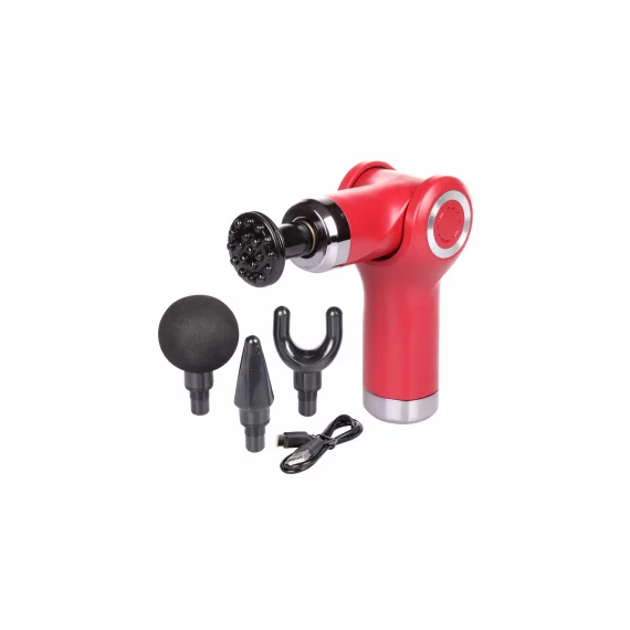 Pistol de masaj cu vibratii Massage Gun Mini rosu