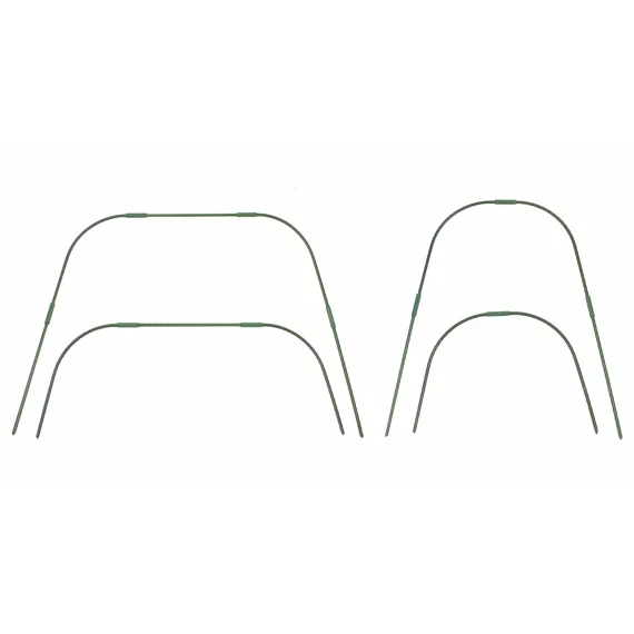 Set tije cu plasa de protectie pentru plante 2,5 x 7,5 m