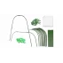 Set tije cu plasa de protectie pentru plante 2,5 x 7,5 m