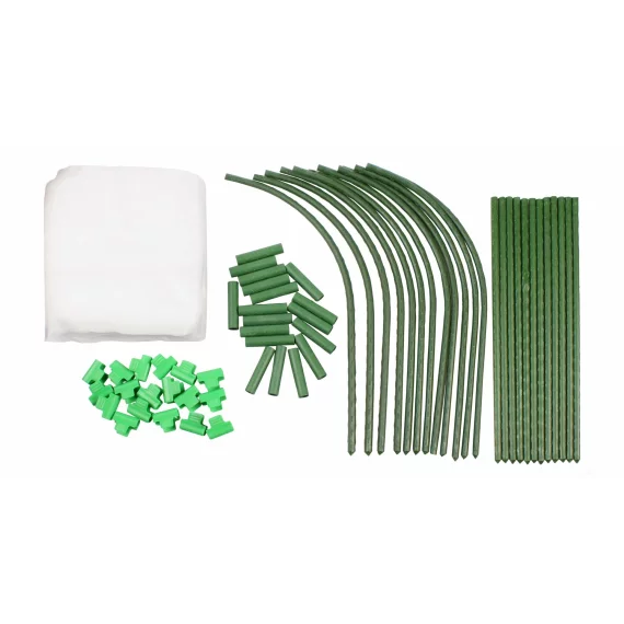 Set tije cu plasa de protectie pentru plante 2,5 x 7,5 m