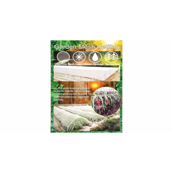 Set tije cu plasa de protectie pentru plante 2,5 x 7,5 m