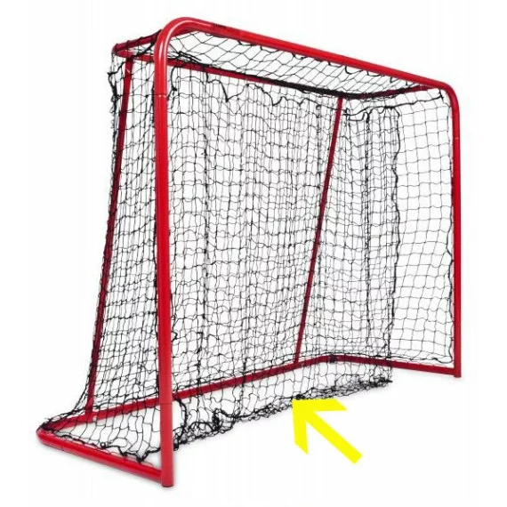 Plasa amorizare poarta floorball 115 x 160 cm, negru